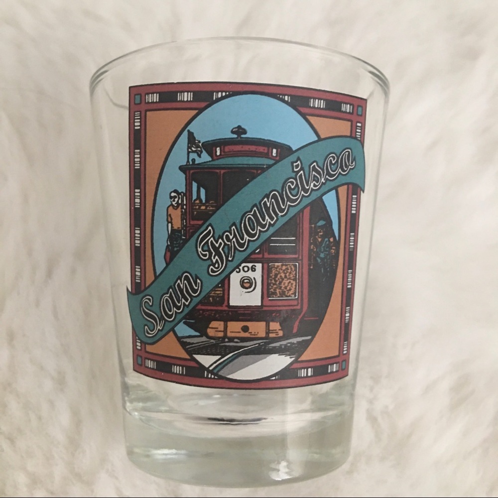 San Francisco California Cable Car Souvenir Shot Glass